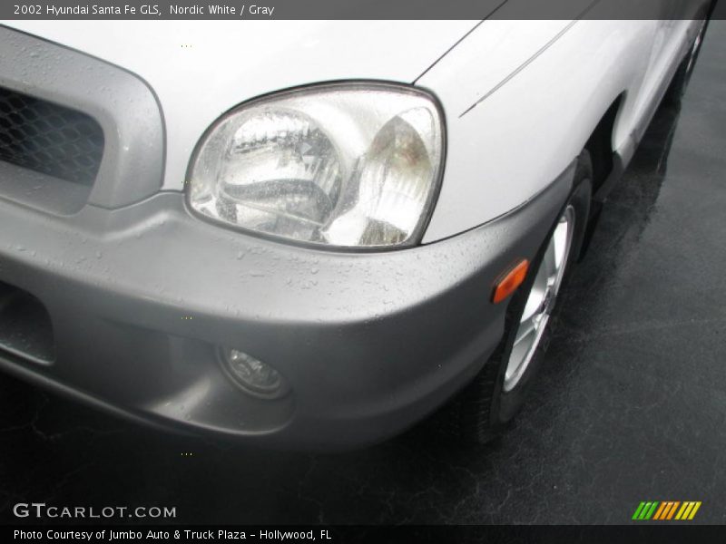 Nordic White / Gray 2002 Hyundai Santa Fe GLS