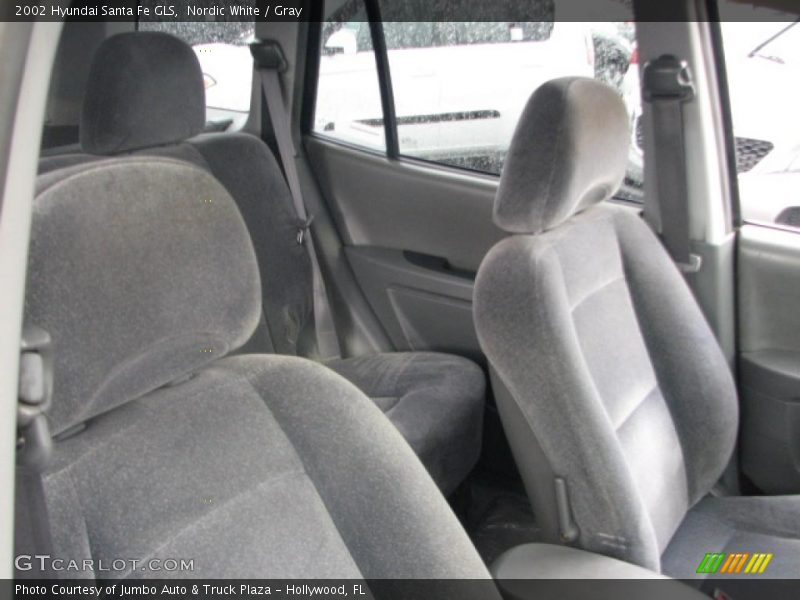 Nordic White / Gray 2002 Hyundai Santa Fe GLS