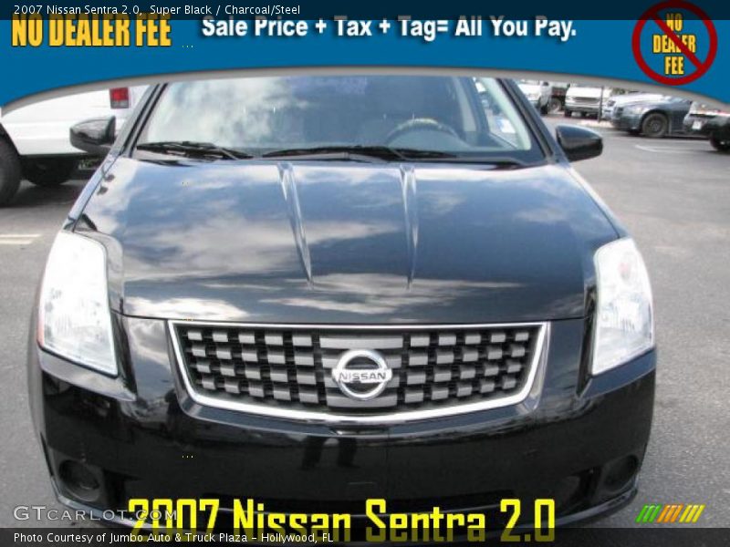 Super Black / Charcoal/Steel 2007 Nissan Sentra 2.0