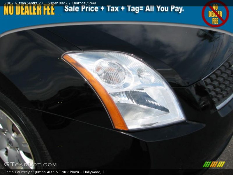 Super Black / Charcoal/Steel 2007 Nissan Sentra 2.0