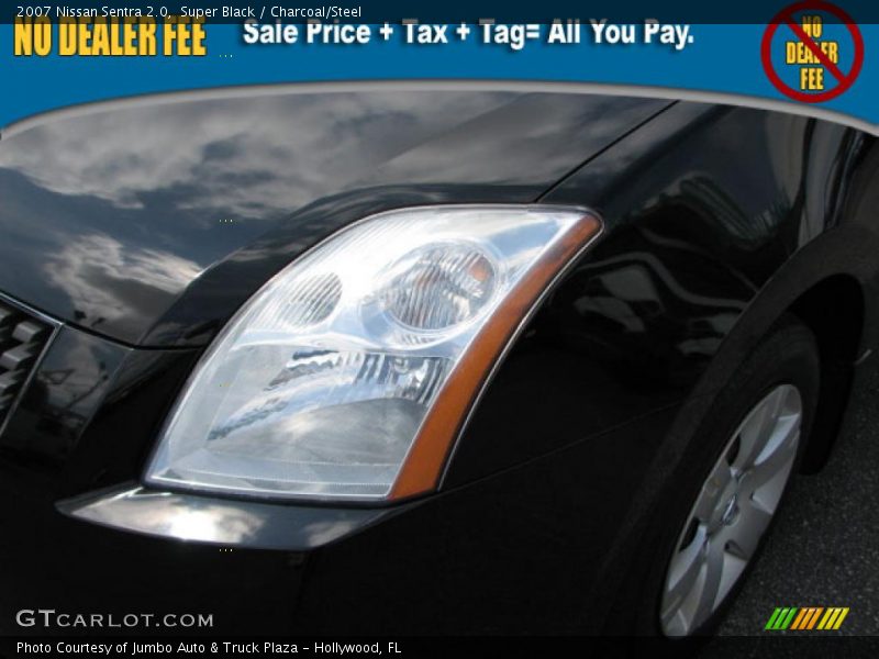 Super Black / Charcoal/Steel 2007 Nissan Sentra 2.0