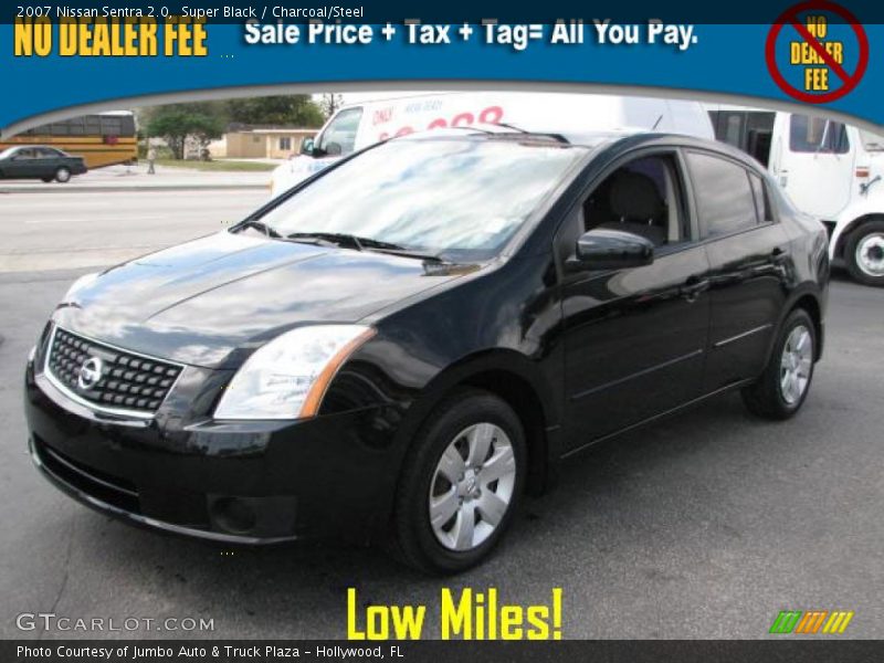 Super Black / Charcoal/Steel 2007 Nissan Sentra 2.0