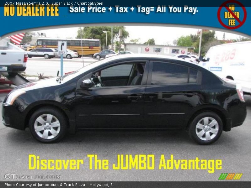 Super Black / Charcoal/Steel 2007 Nissan Sentra 2.0