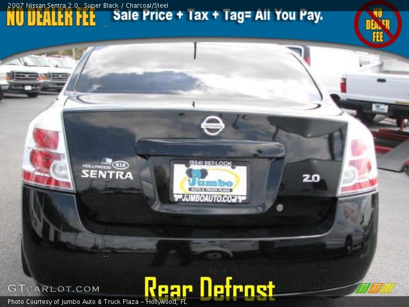 Super Black / Charcoal/Steel 2007 Nissan Sentra 2.0