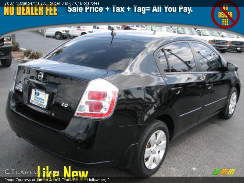 Super Black / Charcoal/Steel 2007 Nissan Sentra 2.0