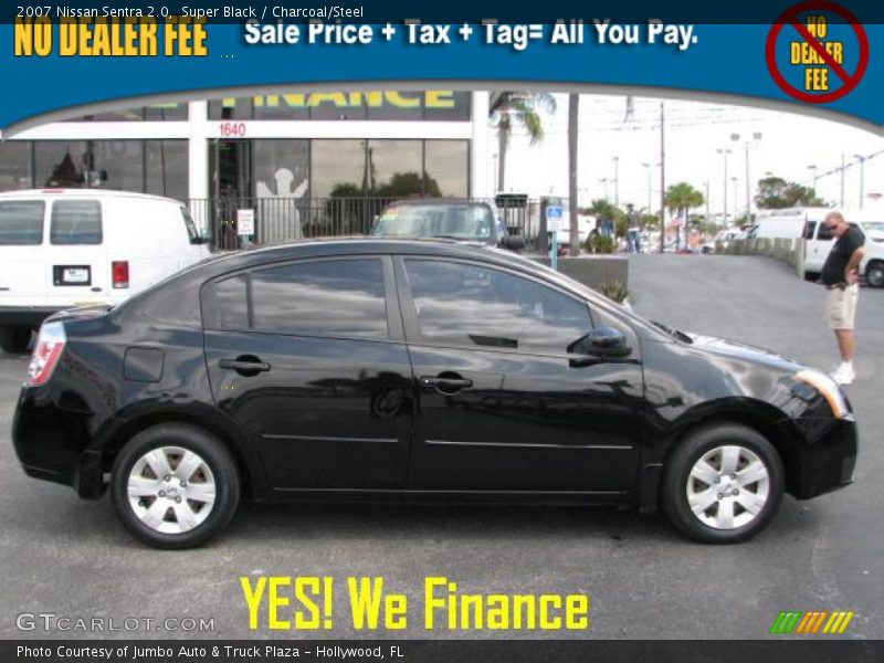Super Black / Charcoal/Steel 2007 Nissan Sentra 2.0