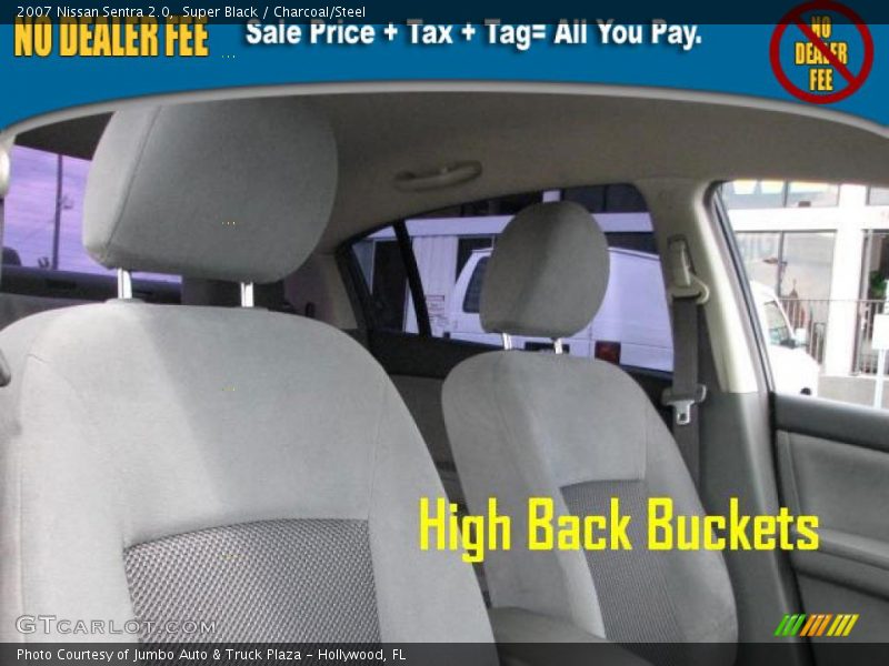 Super Black / Charcoal/Steel 2007 Nissan Sentra 2.0