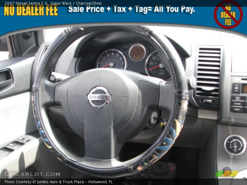 Super Black / Charcoal/Steel 2007 Nissan Sentra 2.0