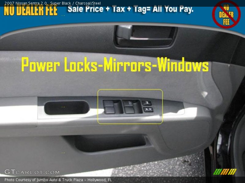 Super Black / Charcoal/Steel 2007 Nissan Sentra 2.0
