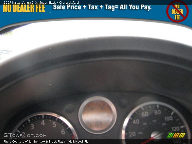 Super Black / Charcoal/Steel 2007 Nissan Sentra 2.0