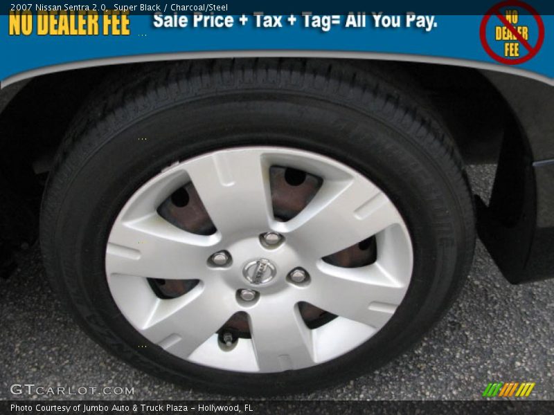 Super Black / Charcoal/Steel 2007 Nissan Sentra 2.0
