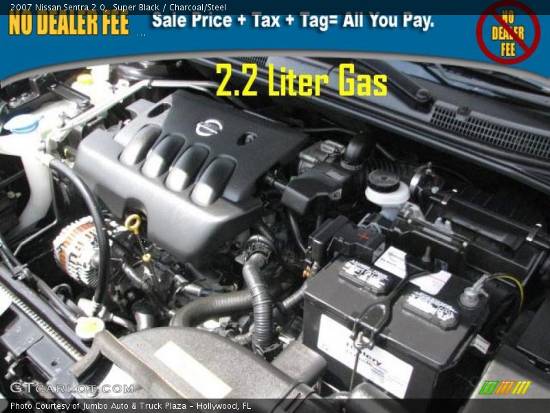 Super Black / Charcoal/Steel 2007 Nissan Sentra 2.0