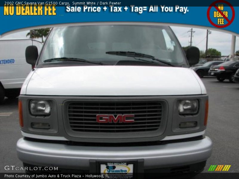 Summit White / Dark Pewter 2002 GMC Savana Van G1500 Cargo