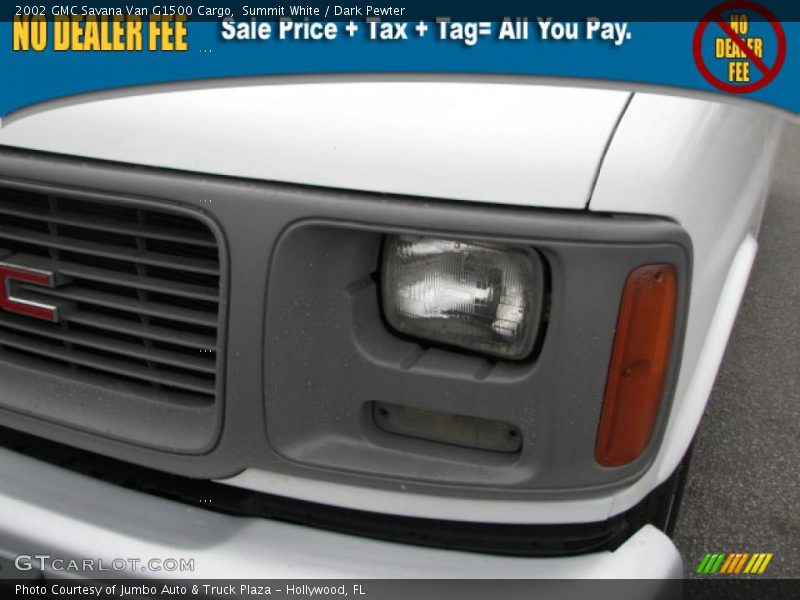 Summit White / Dark Pewter 2002 GMC Savana Van G1500 Cargo