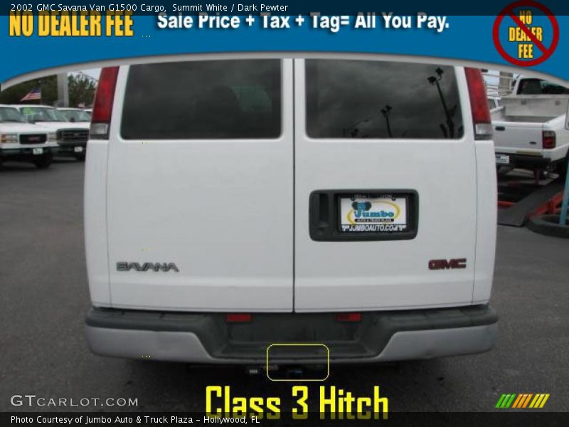 Summit White / Dark Pewter 2002 GMC Savana Van G1500 Cargo