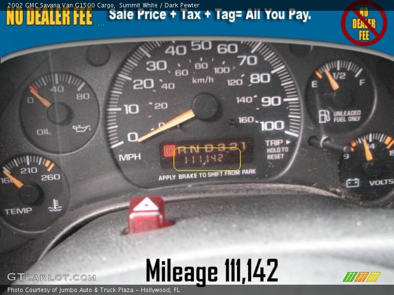 Summit White / Dark Pewter 2002 GMC Savana Van G1500 Cargo