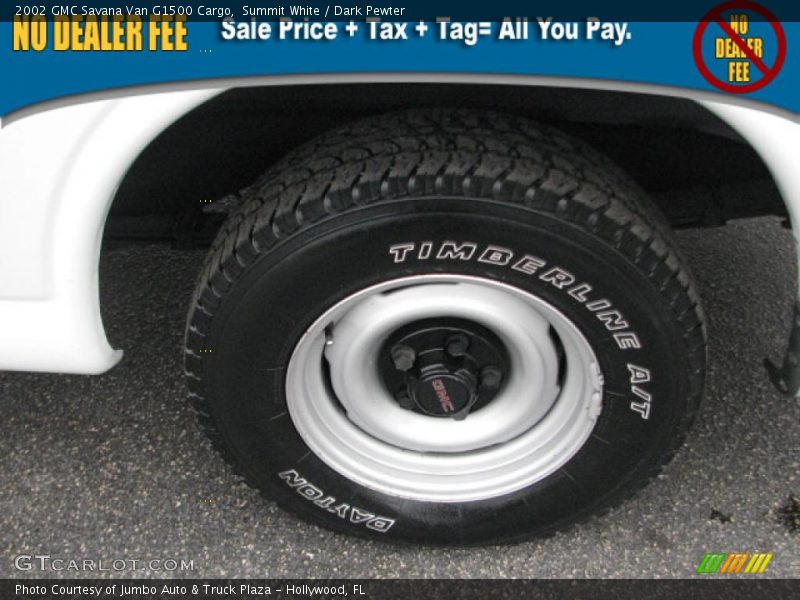 Summit White / Dark Pewter 2002 GMC Savana Van G1500 Cargo