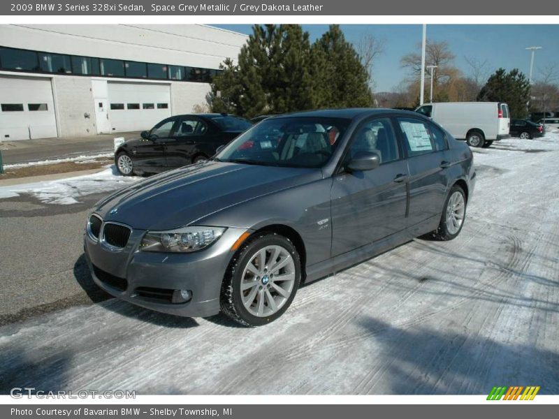 Space Grey Metallic / Grey Dakota Leather 2009 BMW 3 Series 328xi Sedan