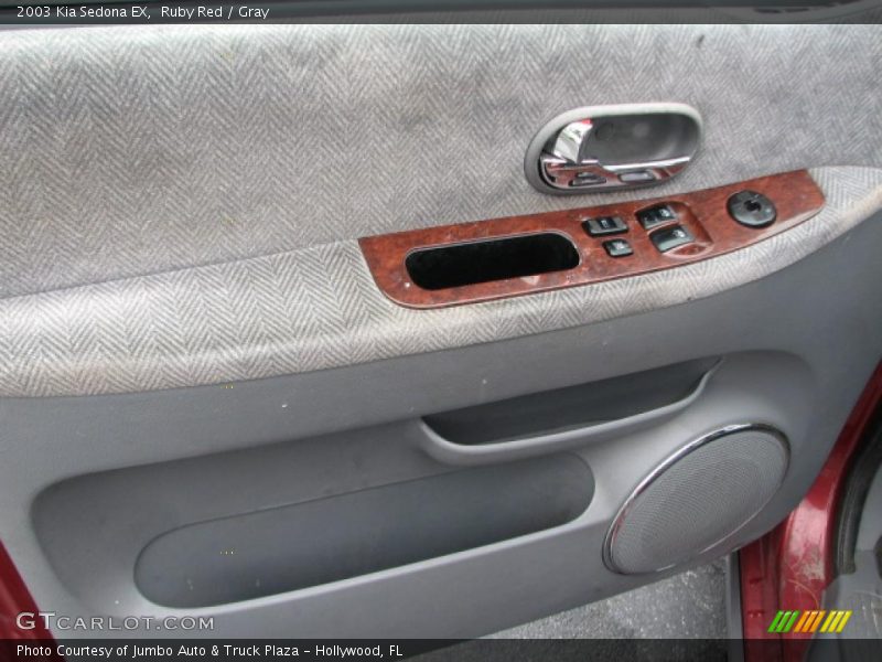 Ruby Red / Gray 2003 Kia Sedona EX