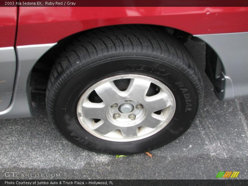 Ruby Red / Gray 2003 Kia Sedona EX