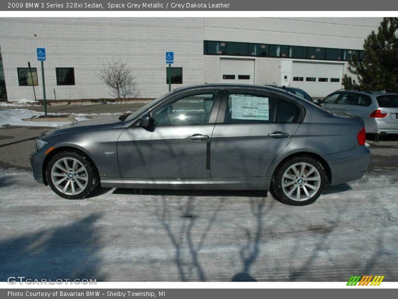 Space Grey Metallic / Grey Dakota Leather 2009 BMW 3 Series 328xi Sedan