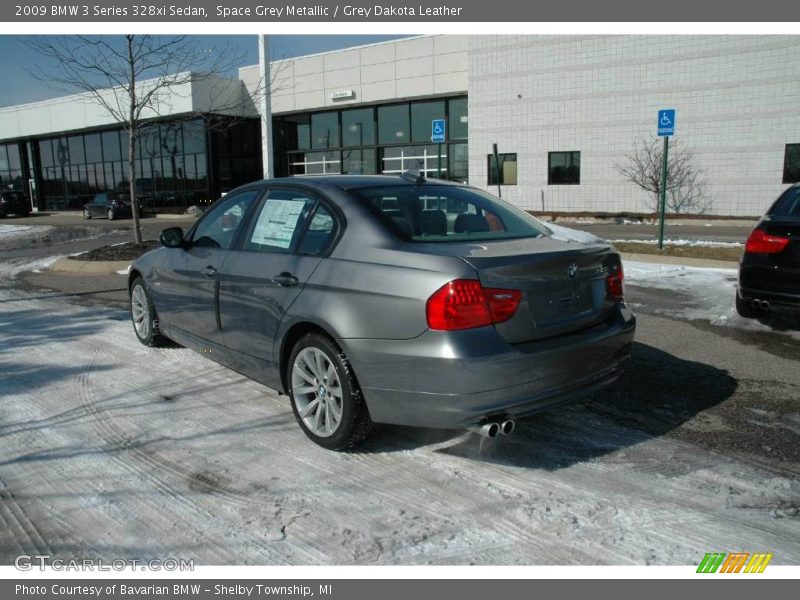 Space Grey Metallic / Grey Dakota Leather 2009 BMW 3 Series 328xi Sedan