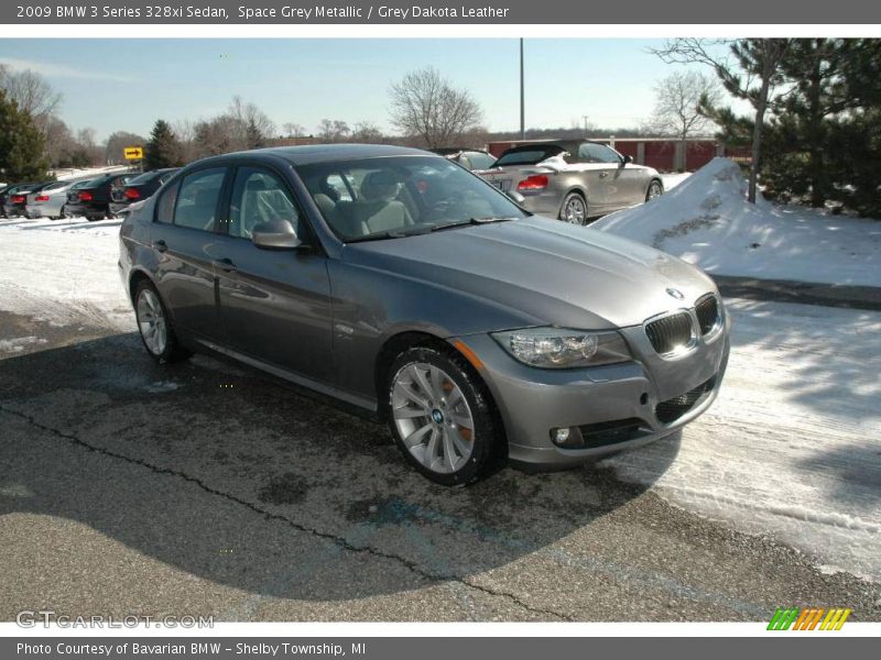 Space Grey Metallic / Grey Dakota Leather 2009 BMW 3 Series 328xi Sedan