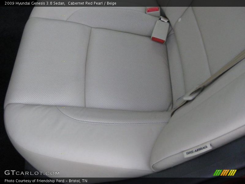 Cabernet Red Pearl / Beige 2009 Hyundai Genesis 3.8 Sedan