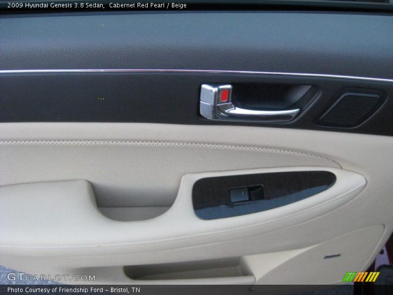 Cabernet Red Pearl / Beige 2009 Hyundai Genesis 3.8 Sedan