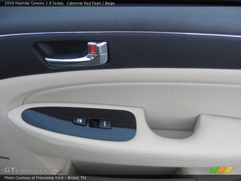 Cabernet Red Pearl / Beige 2009 Hyundai Genesis 3.8 Sedan
