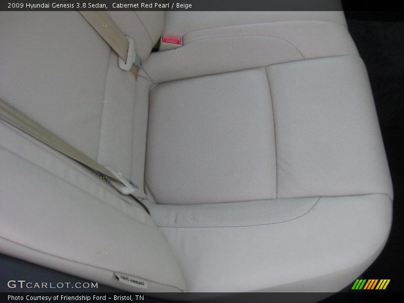 Cabernet Red Pearl / Beige 2009 Hyundai Genesis 3.8 Sedan