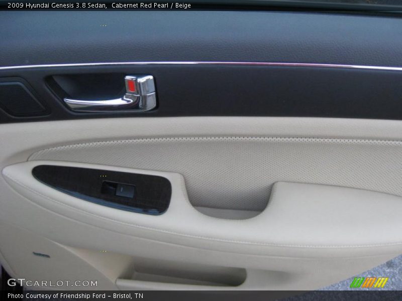 Cabernet Red Pearl / Beige 2009 Hyundai Genesis 3.8 Sedan
