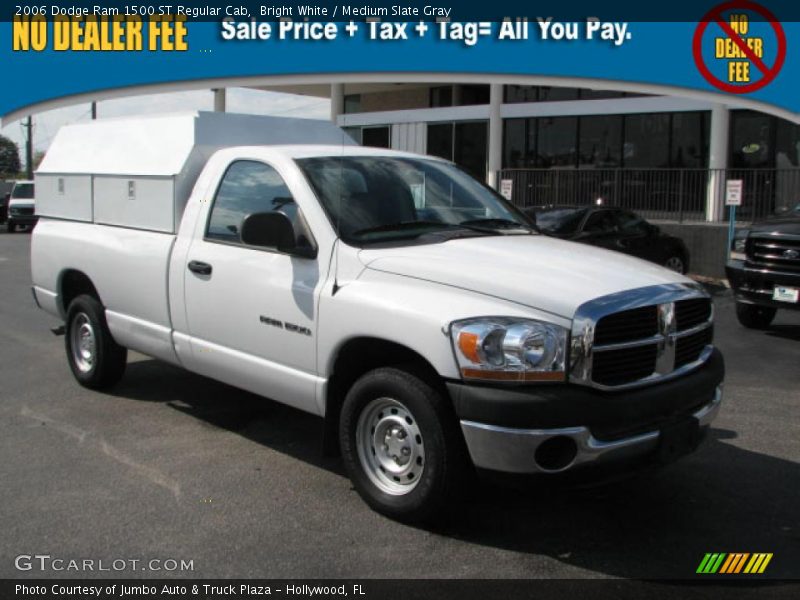 Bright White / Medium Slate Gray 2006 Dodge Ram 1500 ST Regular Cab