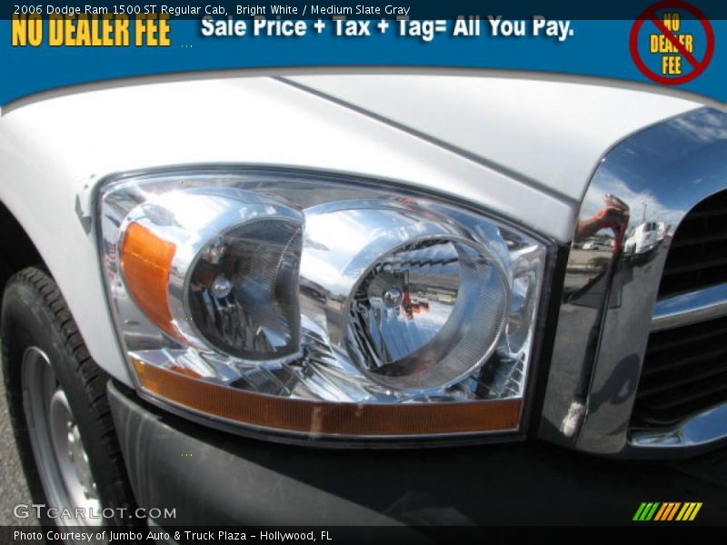 Bright White / Medium Slate Gray 2006 Dodge Ram 1500 ST Regular Cab