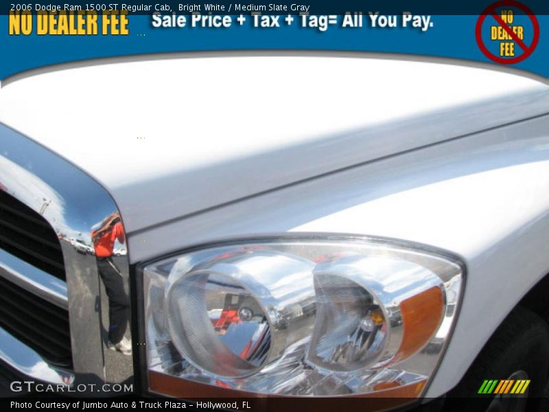 Bright White / Medium Slate Gray 2006 Dodge Ram 1500 ST Regular Cab
