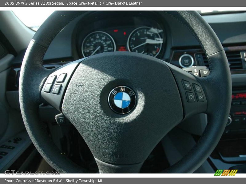 Space Grey Metallic / Grey Dakota Leather 2009 BMW 3 Series 328xi Sedan