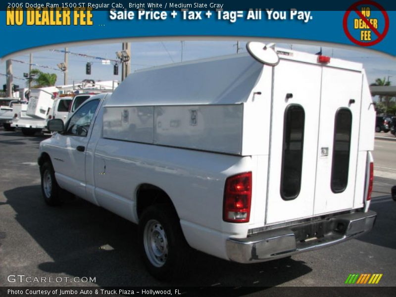 Bright White / Medium Slate Gray 2006 Dodge Ram 1500 ST Regular Cab