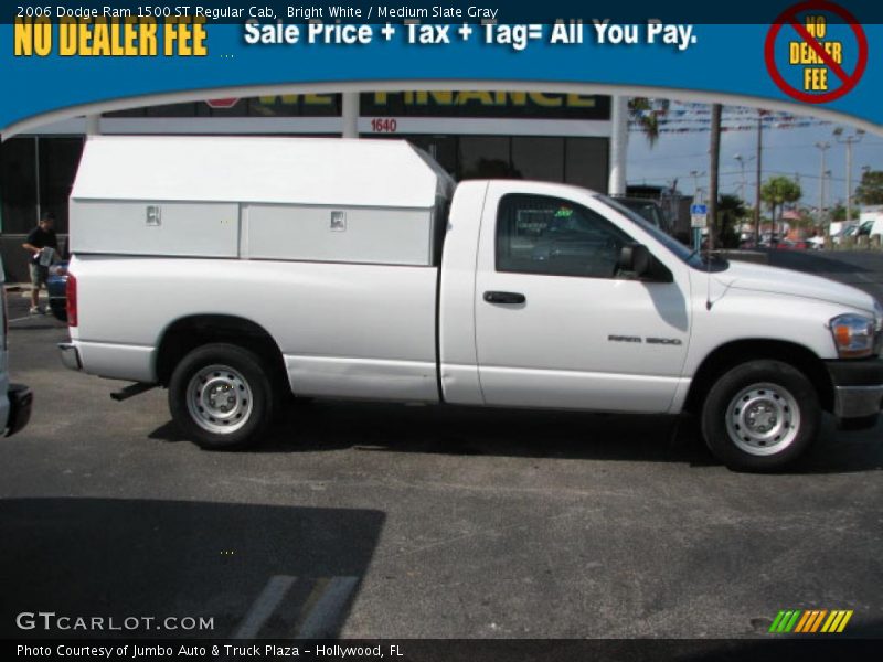 Bright White / Medium Slate Gray 2006 Dodge Ram 1500 ST Regular Cab