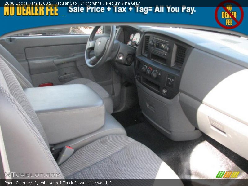 Bright White / Medium Slate Gray 2006 Dodge Ram 1500 ST Regular Cab