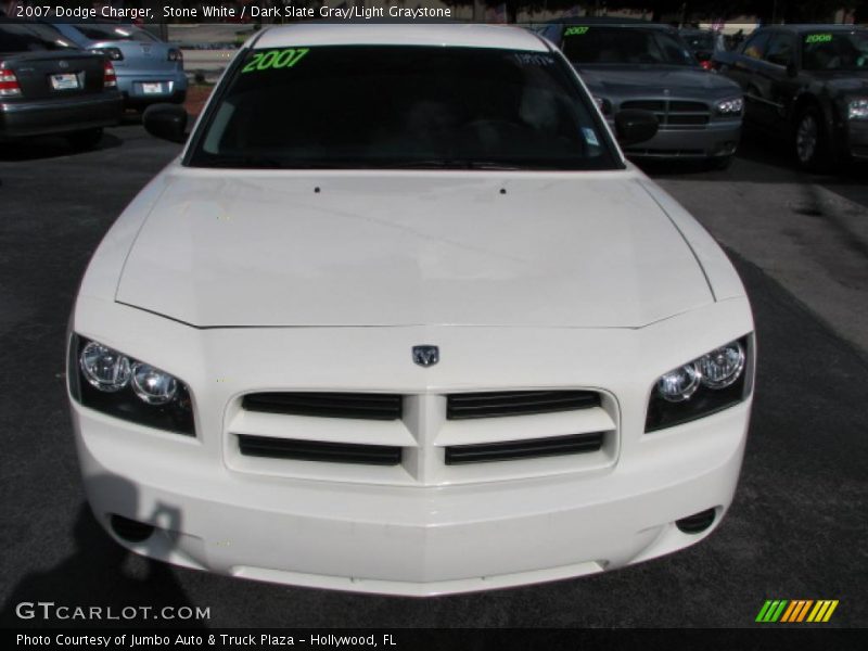 Stone White / Dark Slate Gray/Light Graystone 2007 Dodge Charger