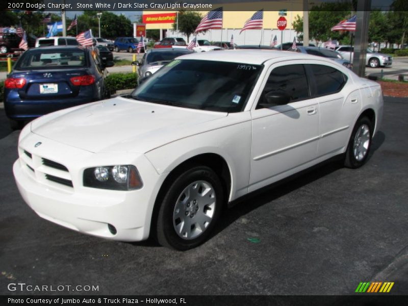 Stone White / Dark Slate Gray/Light Graystone 2007 Dodge Charger
