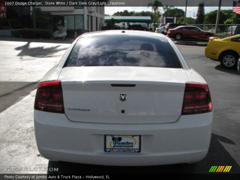 Stone White / Dark Slate Gray/Light Graystone 2007 Dodge Charger