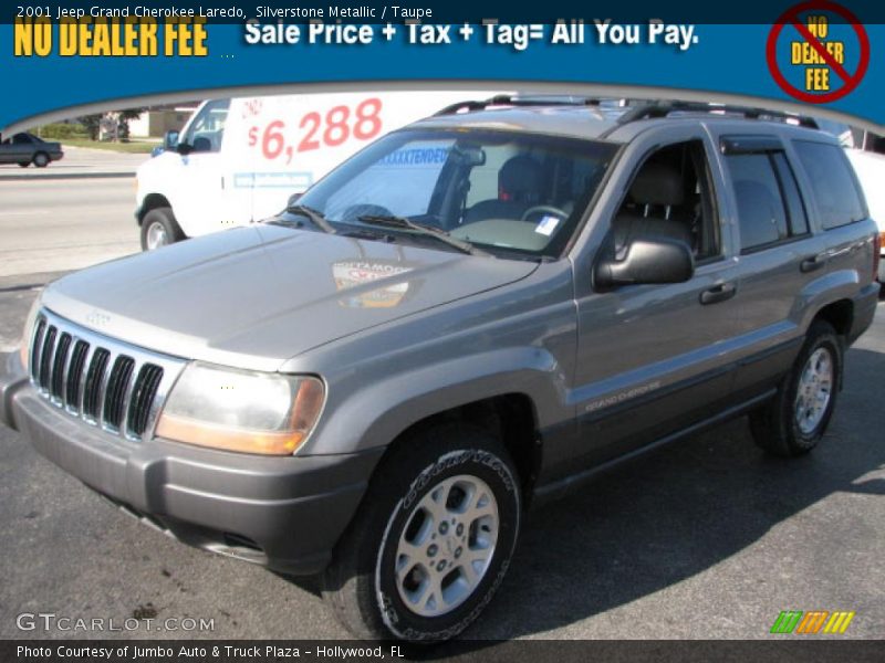 Silverstone Metallic / Taupe 2001 Jeep Grand Cherokee Laredo