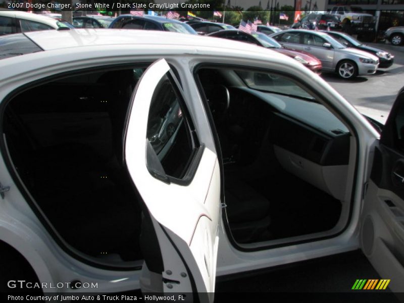 Stone White / Dark Slate Gray/Light Graystone 2007 Dodge Charger