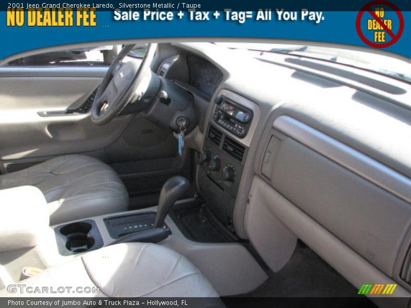 Silverstone Metallic / Taupe 2001 Jeep Grand Cherokee Laredo