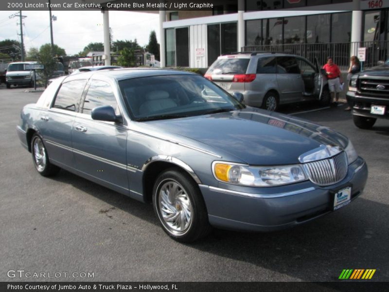 Graphite Blue Metallic / Light Graphite 2000 Lincoln Town Car Executive