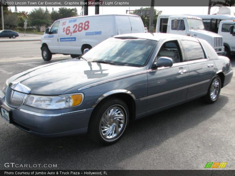 Graphite Blue Metallic / Light Graphite 2000 Lincoln Town Car Executive