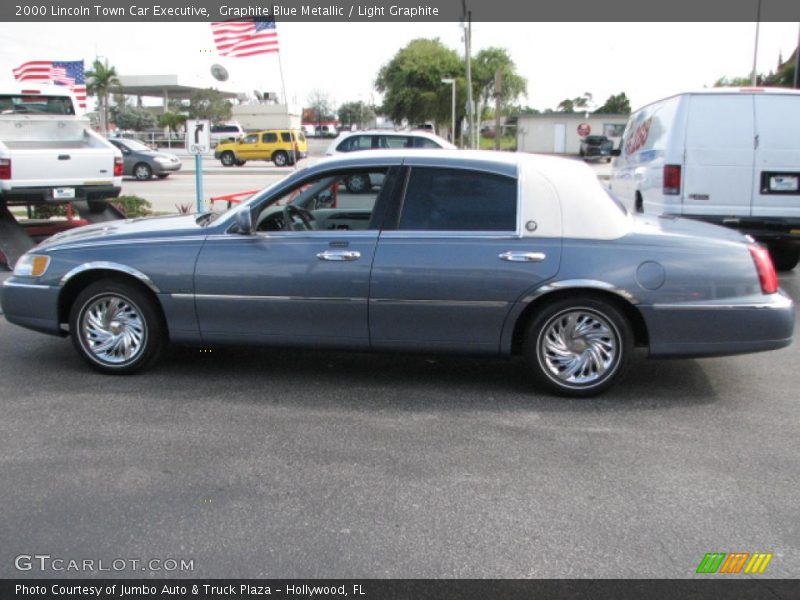 Graphite Blue Metallic / Light Graphite 2000 Lincoln Town Car Executive