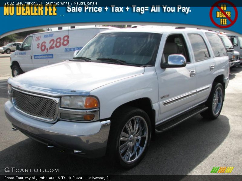 Summit White / Neutral/Shale 2002 GMC Yukon SLT