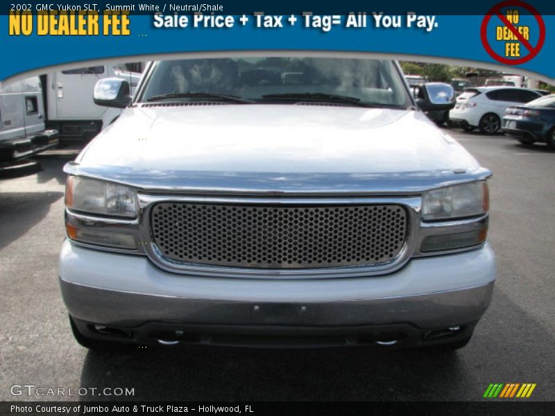 Summit White / Neutral/Shale 2002 GMC Yukon SLT